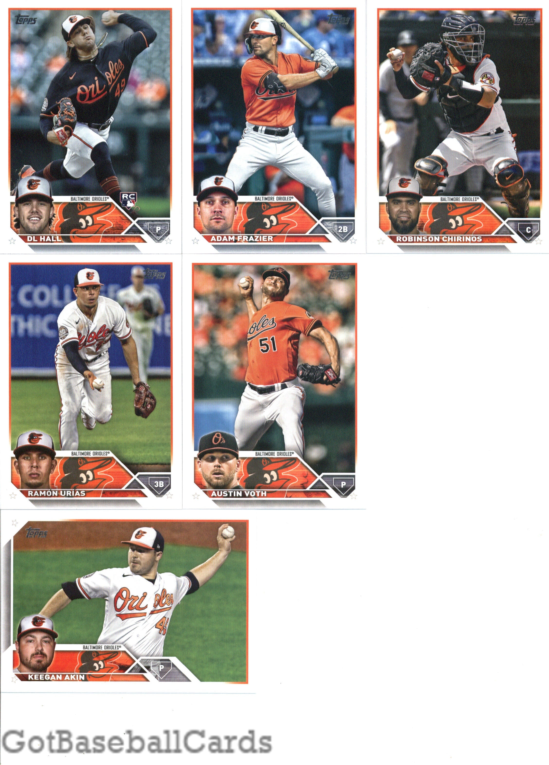 2023 Topps Complete Master Baltimore Orioles Team Set of 37 Cards