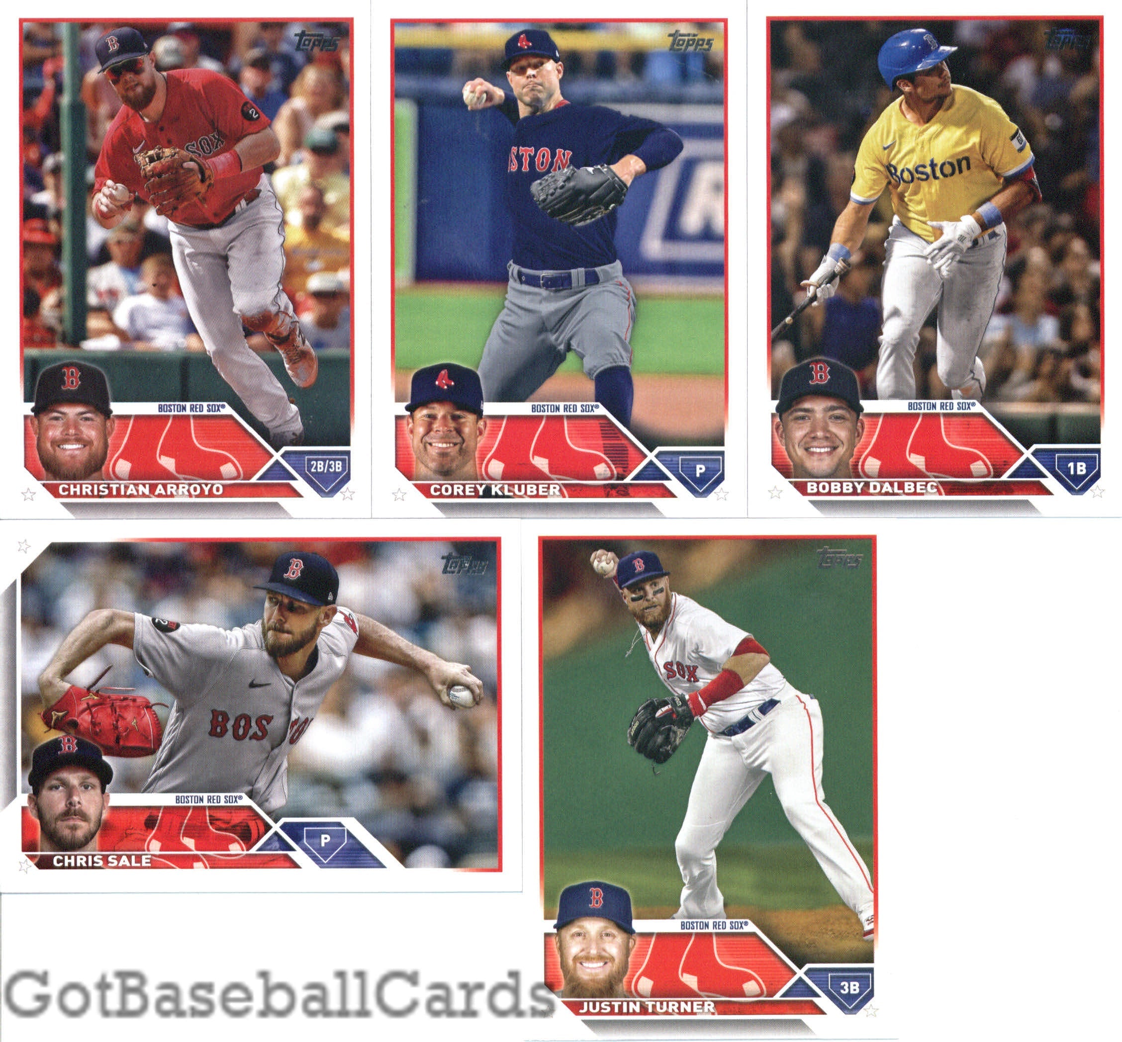 2023 Topps Complete Master Boston Red Sox Team Set of 34 Cards