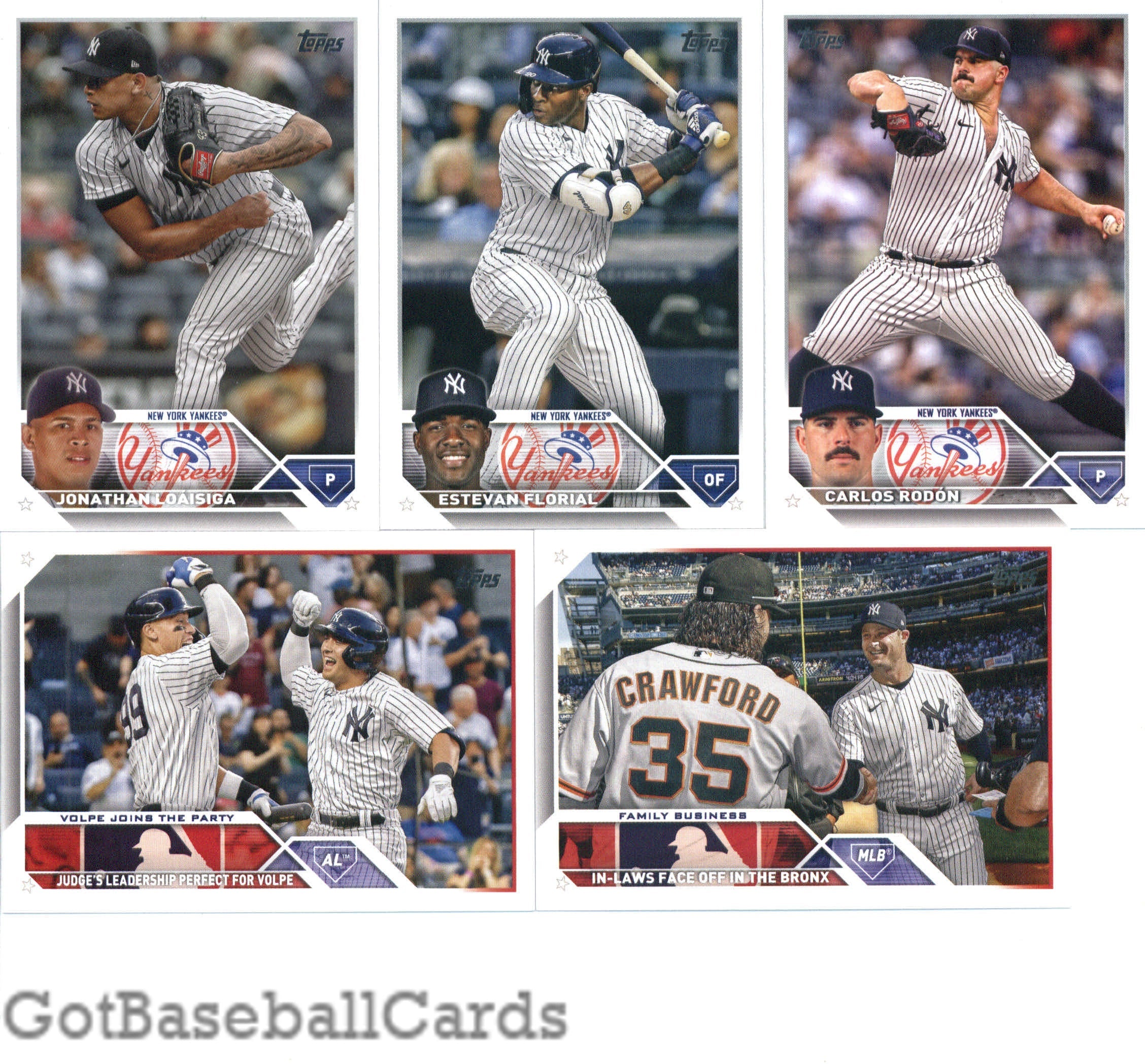 2023 Topps Complete Master New York Yankees Team Set of 32 Cards